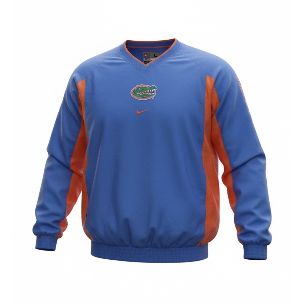 VTG Florida Gators Jacket Mens Large Nike Center Swoosh Windbreaker Pullover 90s